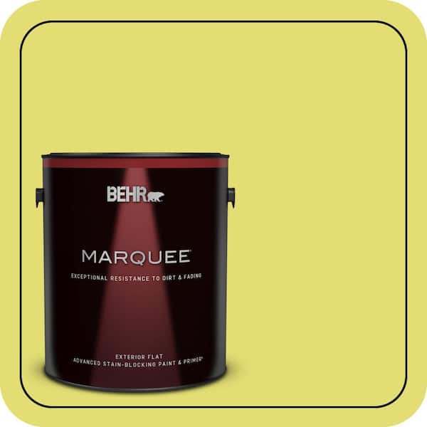 BEHR PREMIUM PLUS #400B-4 Citron Enamel Low Odor & Primer (4)