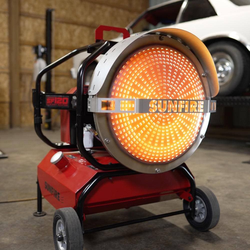 SUNFIRE SF120 120,000 BTU Diesel/Kerosene Radiant Space Heater with Quiet, Safe, Odorless Operation (2)