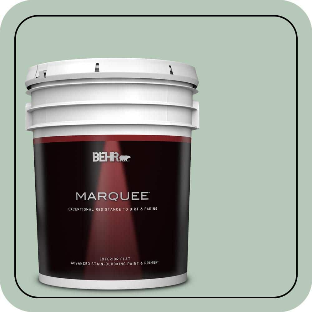 BEHR MARQUEE 5 gal. #S410-3 Ponds Edge Flat Exterior Paint & Primer
