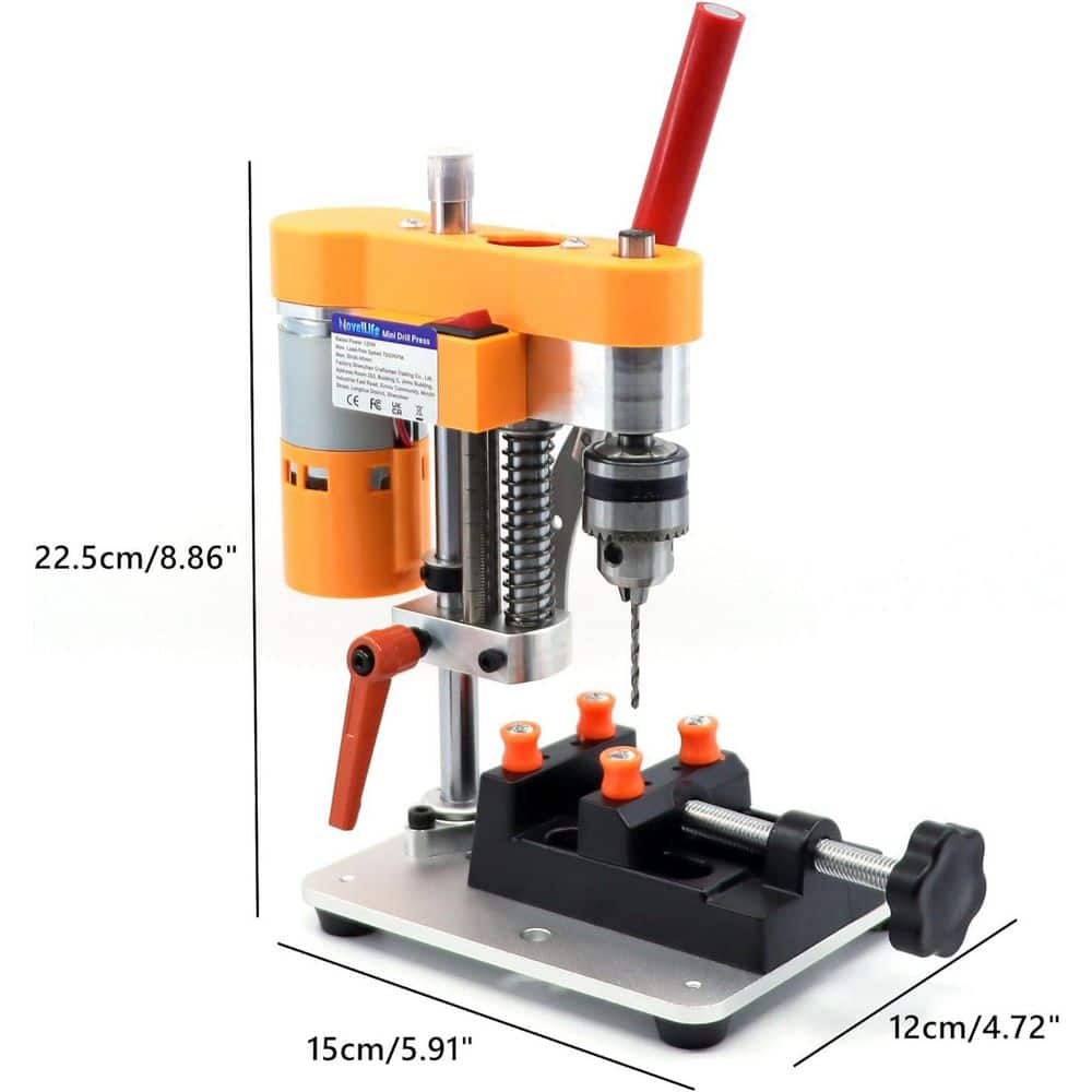 Afoxsos Mini Precision Metal Drill Press Machine Portable Table Driller CNC Motor B10 Chuck DIY Jewelry Cable railing System (3)