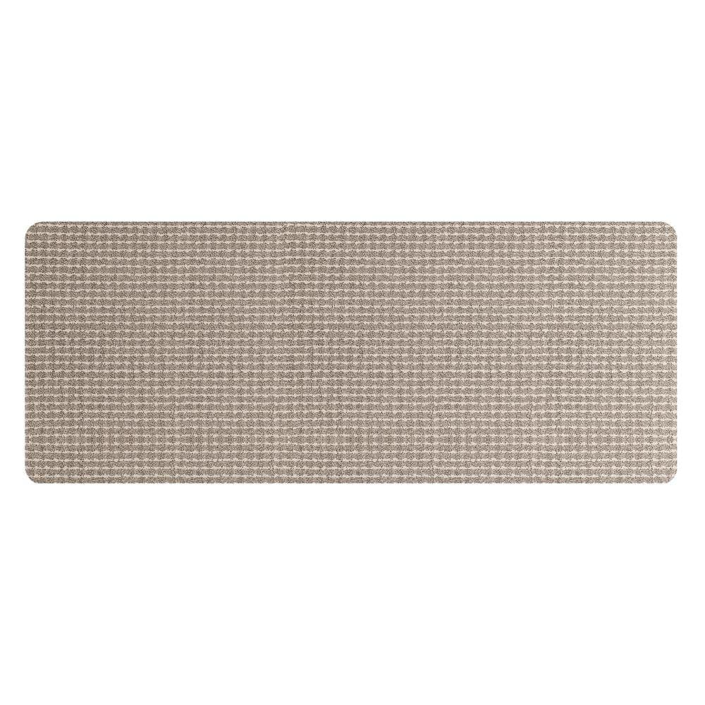 TrafficMaster Pindot Fog Geometric Beige 2 ft. x 5 ft. Non-Slip Indoor Area Rug (2)