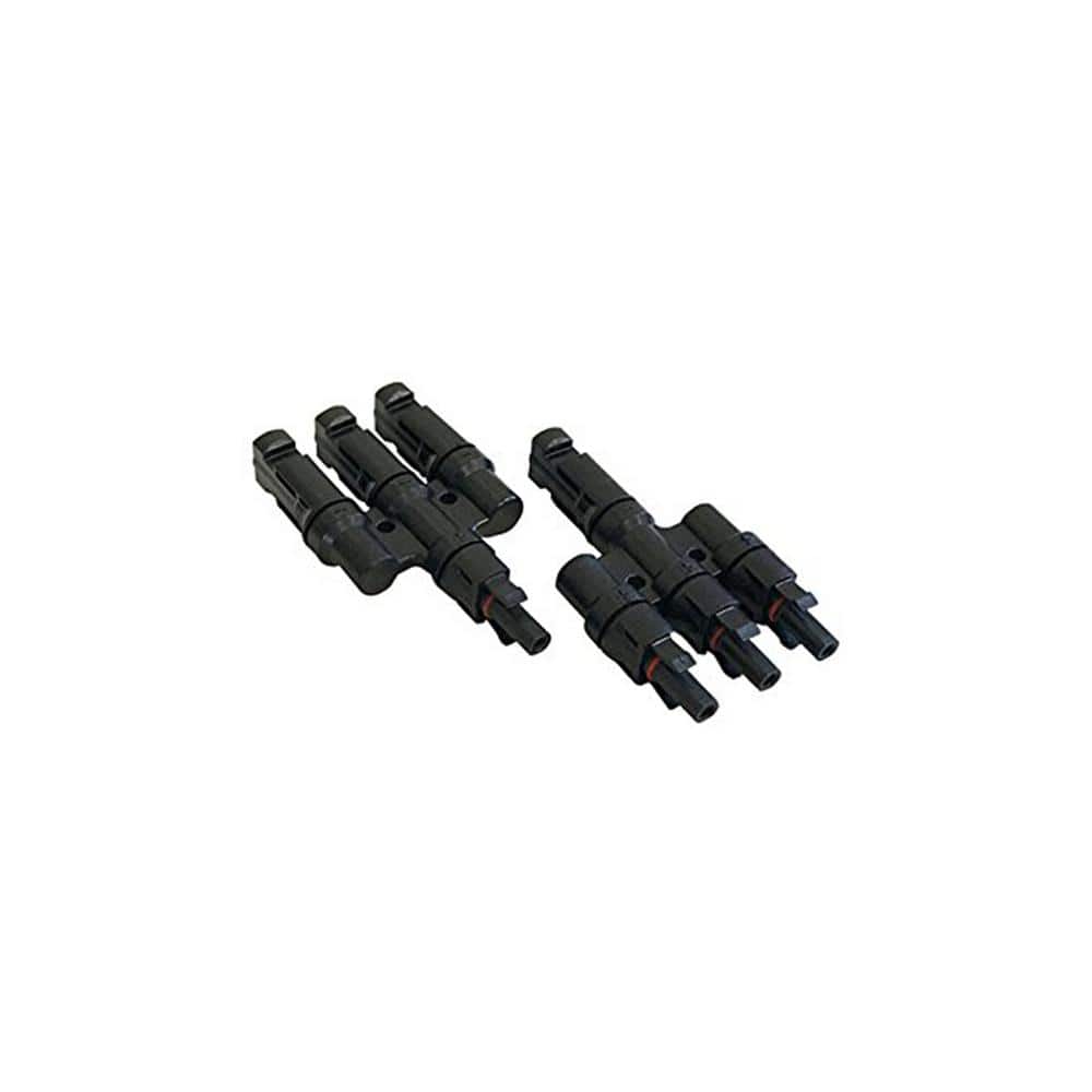 Renogy Male and Female Y3 Branch Connectors MMMF+FFFM Pair (2)