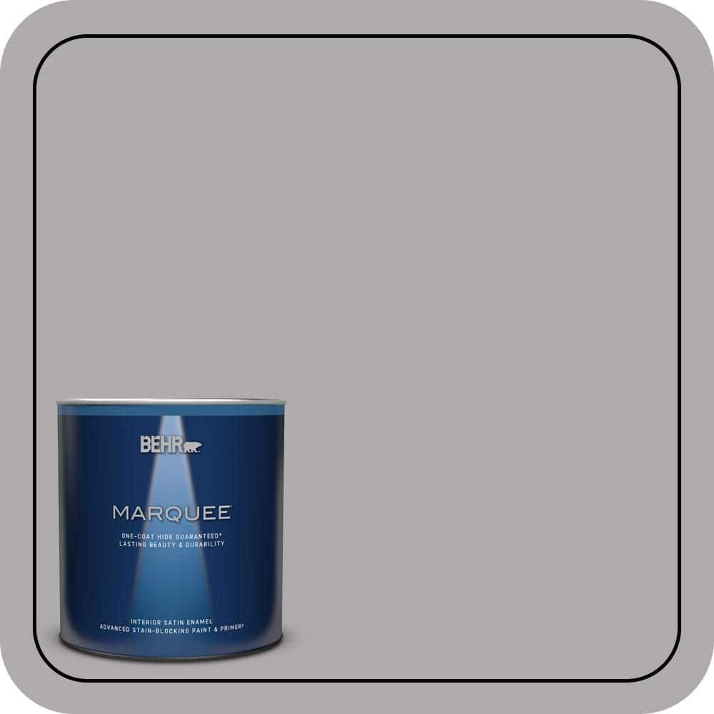 BEHR MARQUEE 1 qt. #MQ5-04 Classy One-Coat Hide Satin Enamel Interior Paint & Primer