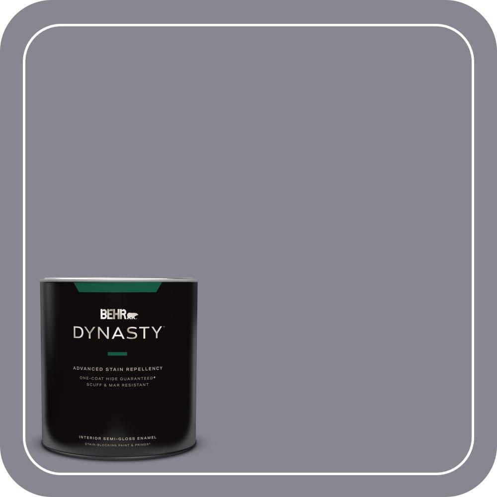 BEHR DYNASTY 1 qt. #PPU16-15 Gray Heather Semi-Gloss Enamel Interior Stain-Blocking Paint and Primer