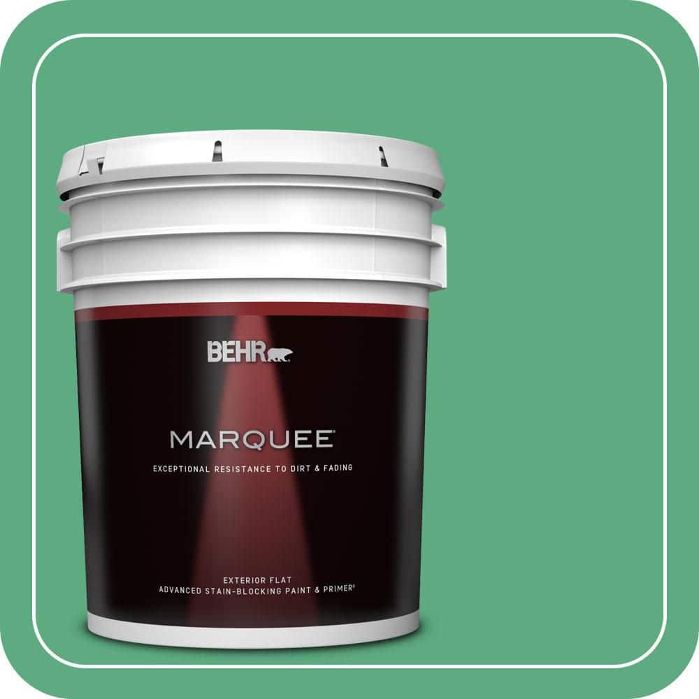 BEHR MARQUEE 5 gal. #T14-4 Edgewater Flat Exterior Paint & Primer