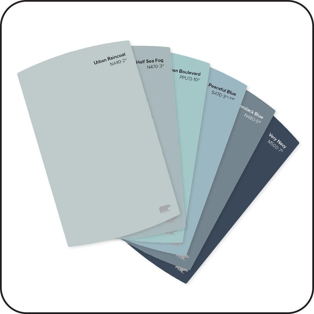 BEHR 2.75 in. x 4.5 in. Top Blues 6-Color Chip Set