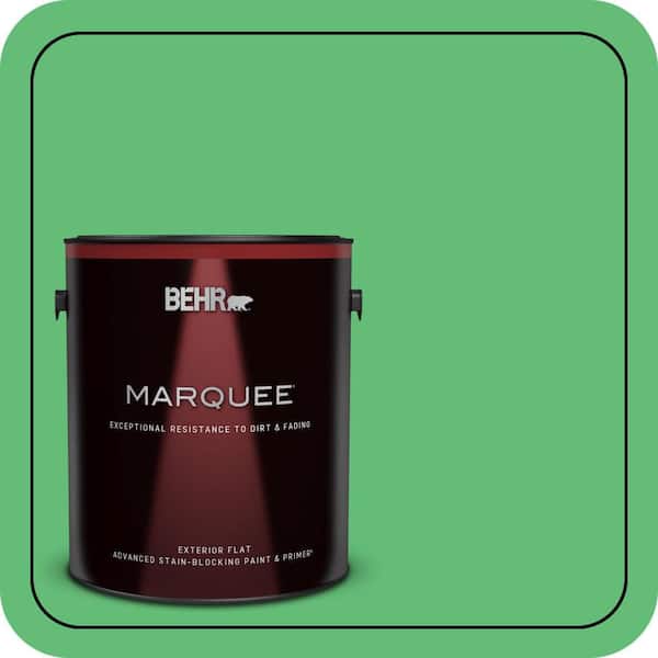 BEHR MARQUEE 1 gal. #450B-5 Lady Luck Flat Exterior Paint & Primer (2)