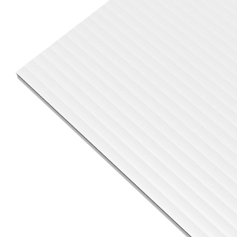 PLASKOLITE 18 in. x 24 in. Corrugated Plastic Sheet