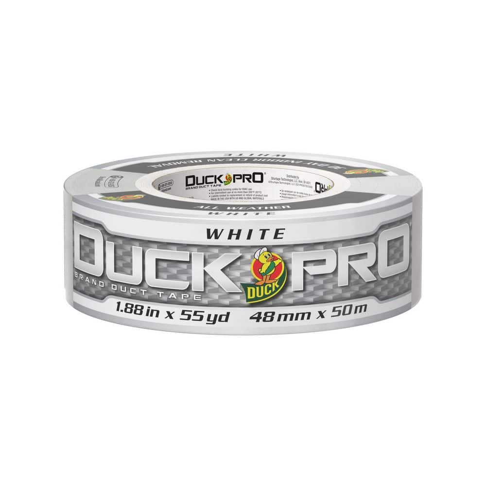 Duck Pro 1.88 in. x 55 yds. White All-Purpose Duct Tape