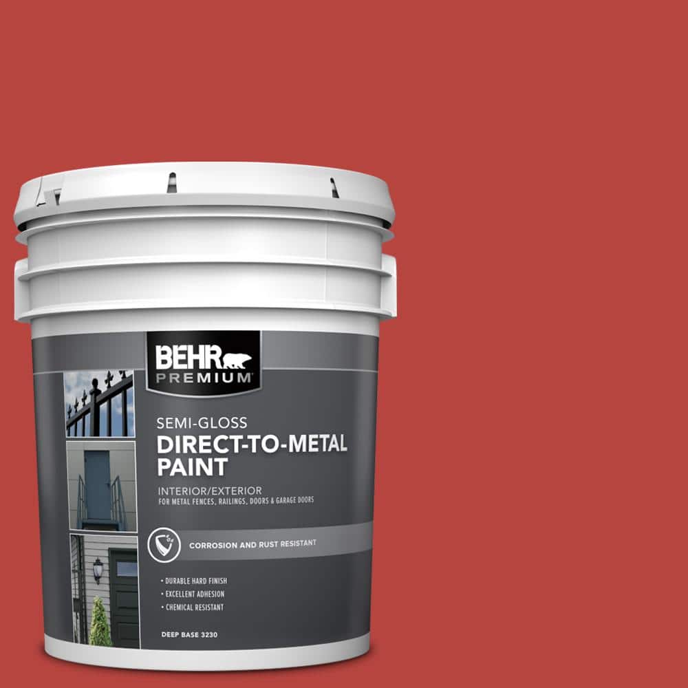 BEHR PREMIUM 5 gal. #P160-7 Stiletto Love Semi-Gloss Direct to Metal Interior/Exterior Paint (1)