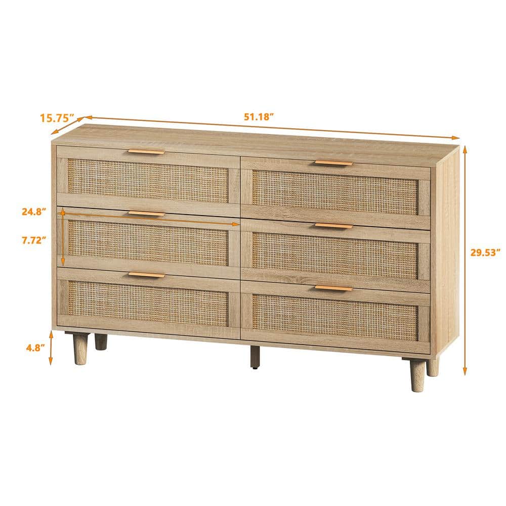 Unbranded 51.18 in. W 15.75 in. D 29.53 in. H Natural Linen Cabinet for Bathroom, Living Room (3)