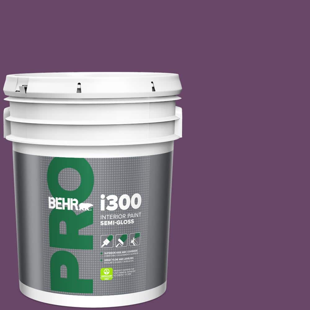 BEHR PRO 5 gal. #P100-7 Sultana Semi-Gloss Interior Paint