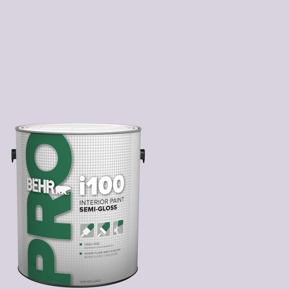 BEHR PRO 1 gal. #650E-2 Lovely Lavender Semi-Gloss Interior Paint