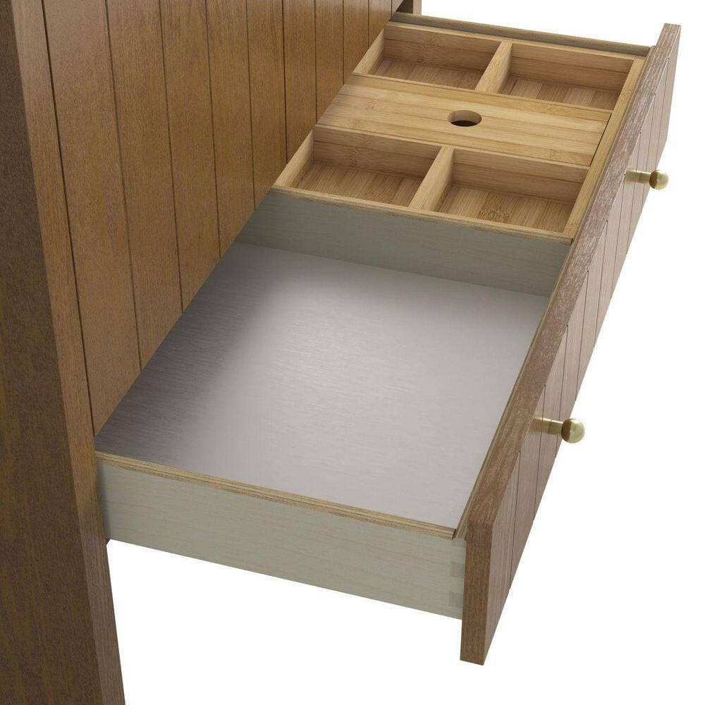 James Martin Vanities Hudson 35.9 in. W x 23.1 in. D x 33.0 in. H Single Bath Vanity Cabinet without Top in Honey Oak (2)