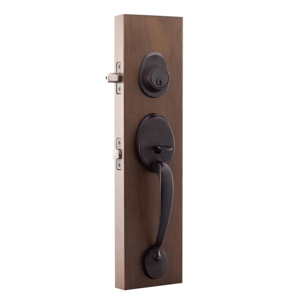Copper Creek Colonial Tuscan Bronze Door Handleset and Waverlie Handle Trim (2)
