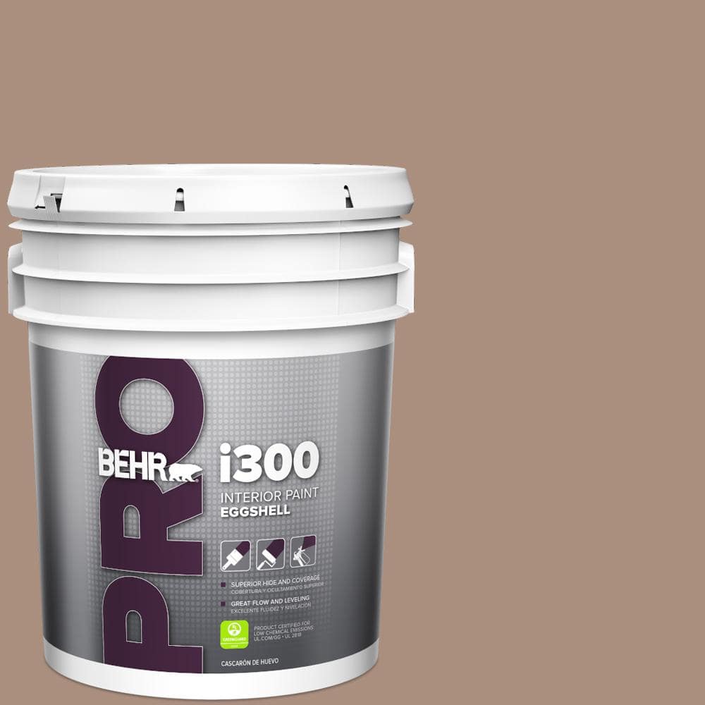 BEHR PRO 5 gal. #BNC-13 Cozy Cocoa Eggshell Interior Paint