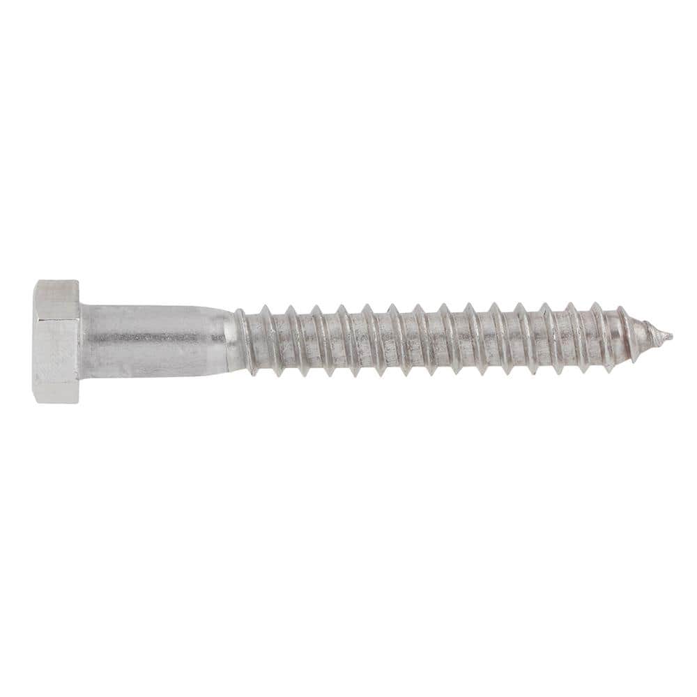 DECKMATE Marine Grade Stainless Steel Hex Lag Screw (3)