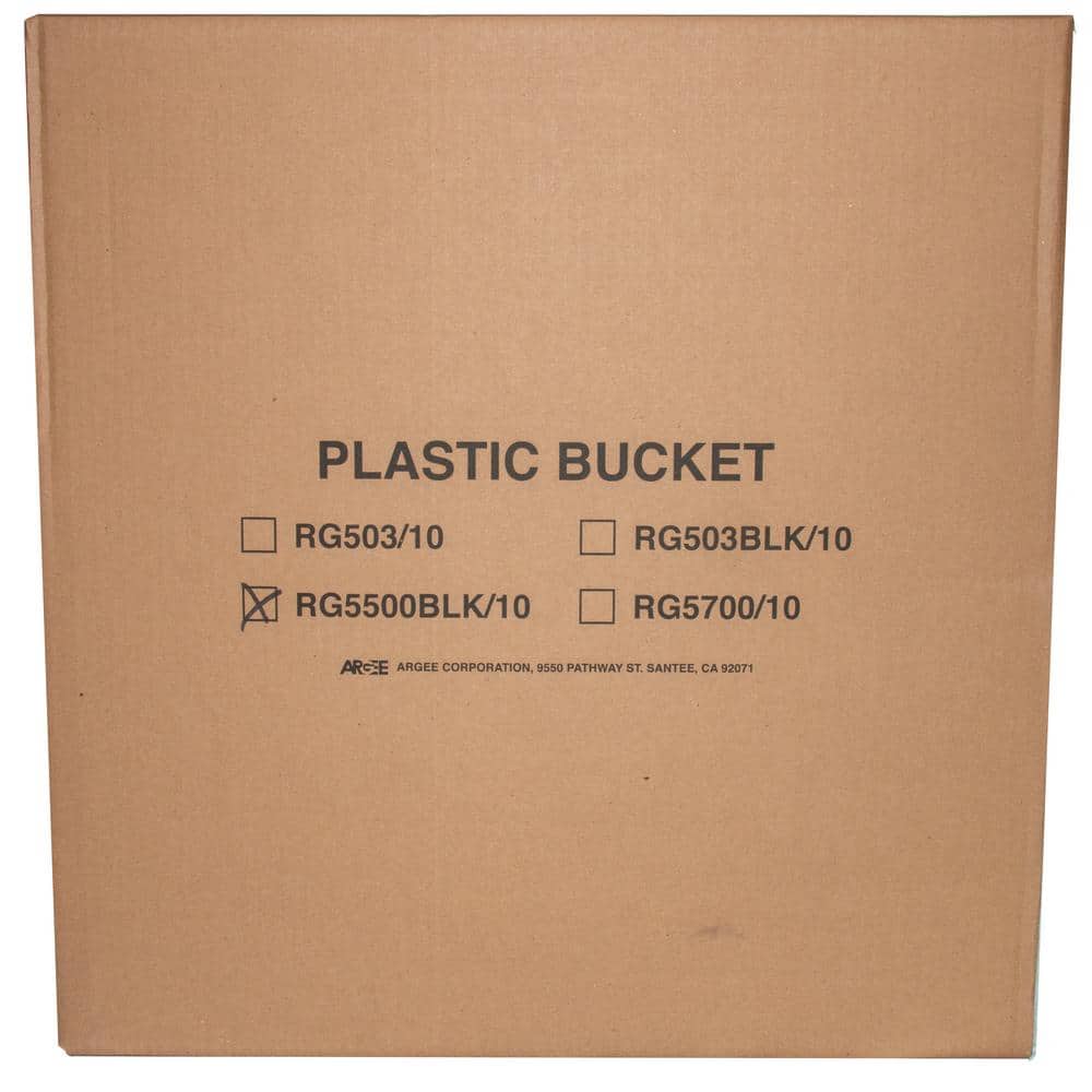 Argee 5 Gal. Black Pail (10-Pack) (2)