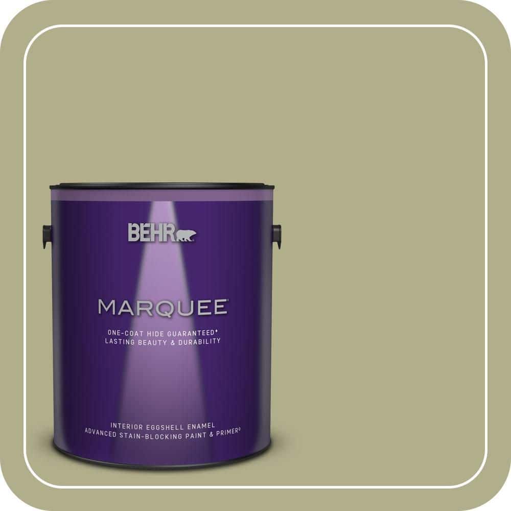 BEHR MARQUEE 1 gal. #PPU9-21 Sanctuary One-Coat Hide Eggshell Enamel Interior Paint & Primer (1)
