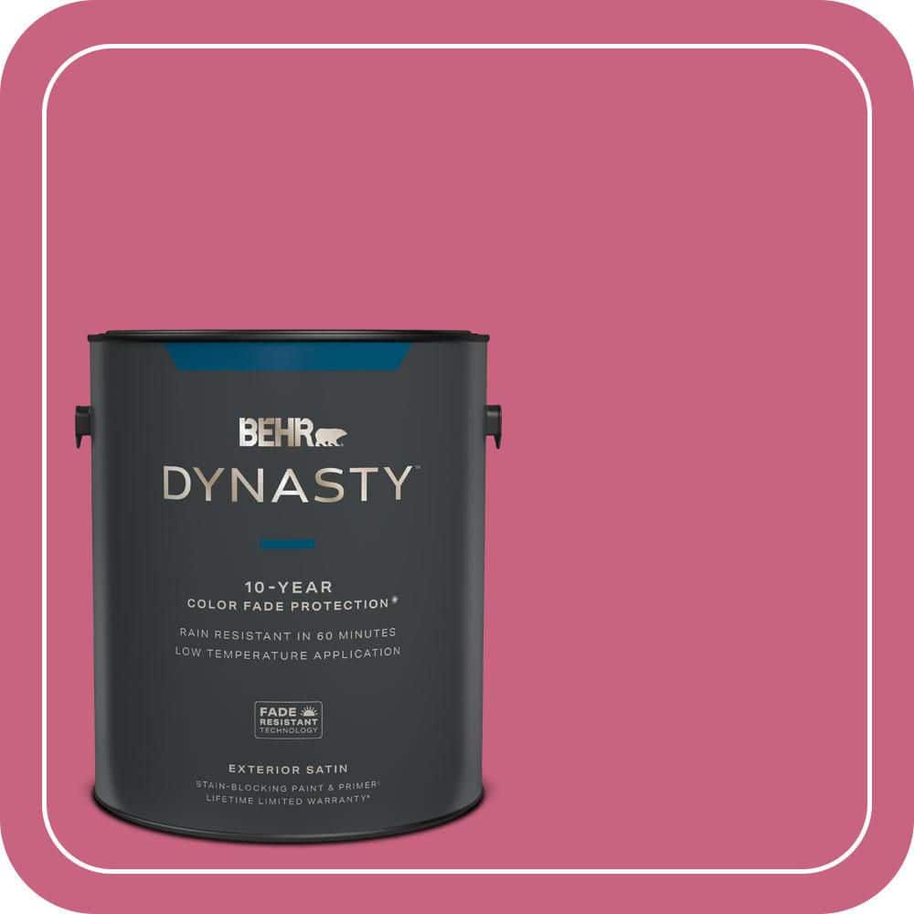 BEHR DYNASTY 1 gal. #P130-6 Ballerina Tutu Satin Enamel Exterior Stain-Blocking Paint & Primer