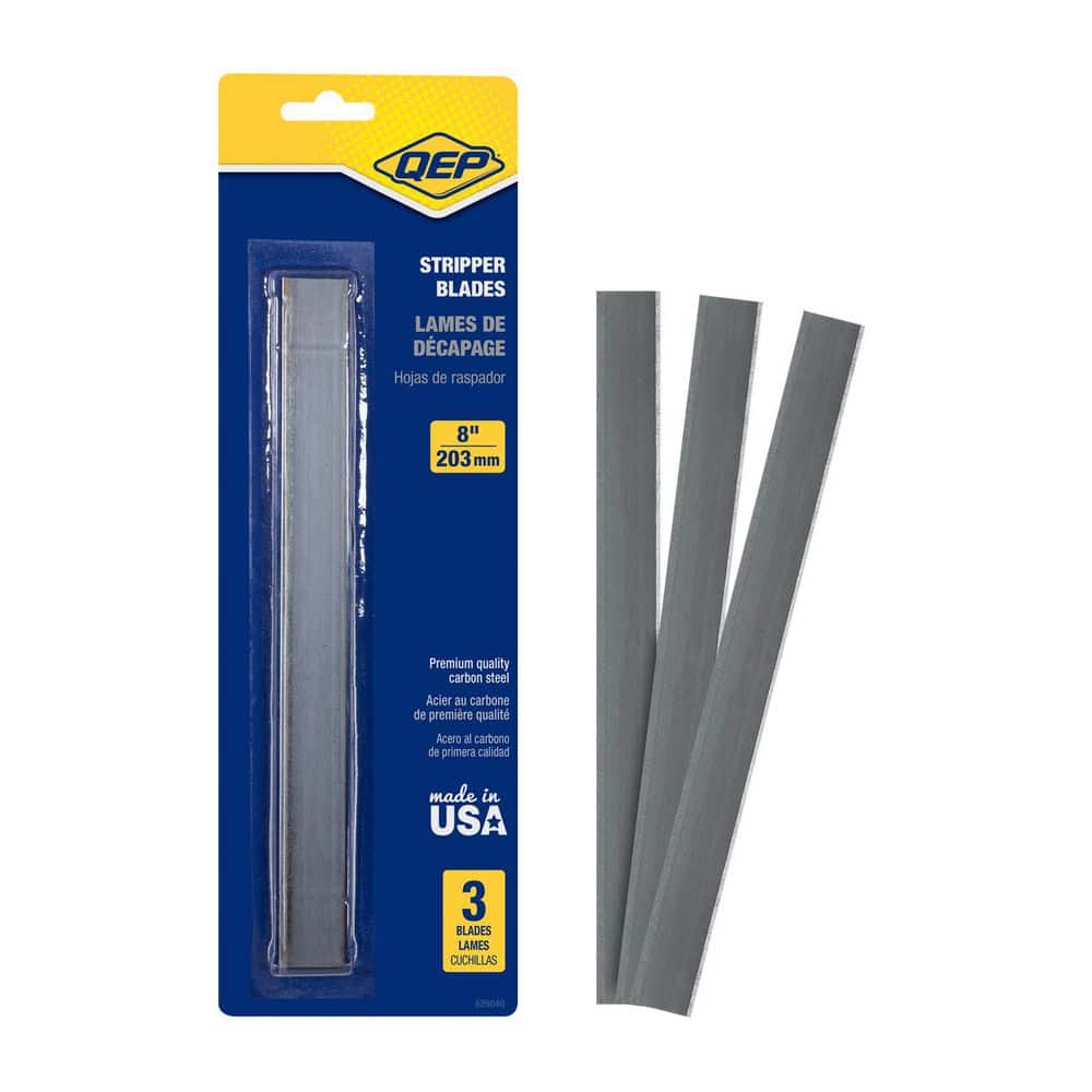 QEP 8 in. Replacement Razor Blade for Adjustable Floor Scraper and Stripper (3-Pack)