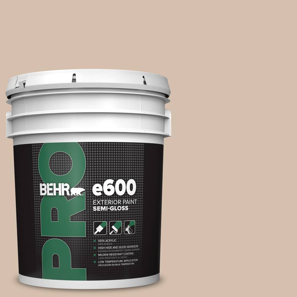 BEHR PRO 5 gal. #MQ2-36 Elusive Dawn Semi-Gloss Exterior Paint