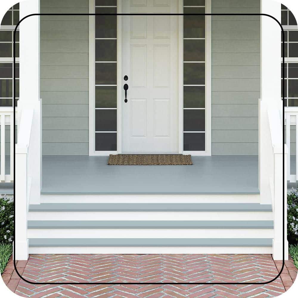 BEHR PREMIUM #PPU13-14 Textured Low-Lustre Enamel Interior/Exterior Porch and Patio Anti-Slip Floor Paint (2)