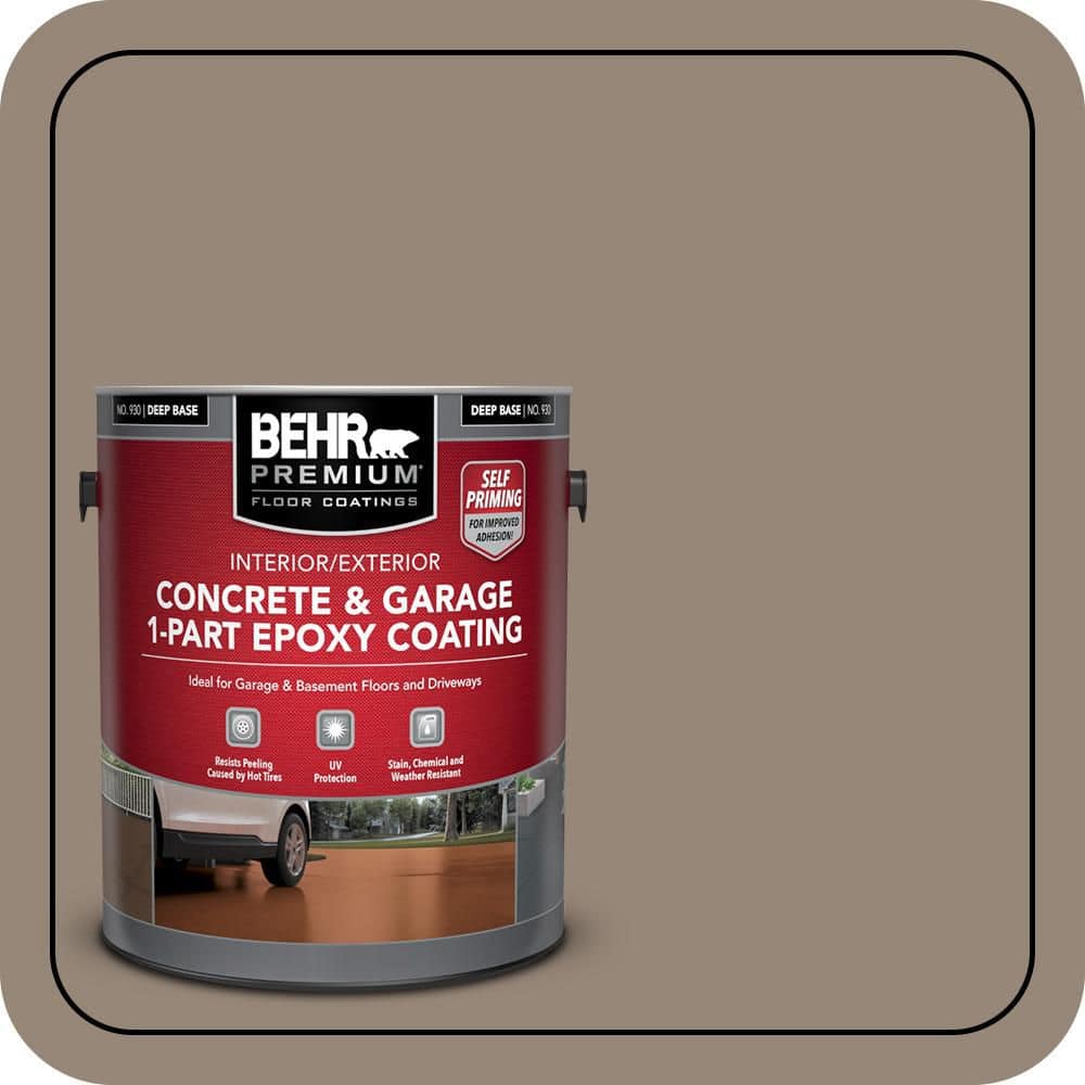 BEHR PREMIUM #PPU5-06A Self-Priming 1-Part Epoxy Satin Interior/Exterior Concrete and Garage Floor Paint (1)