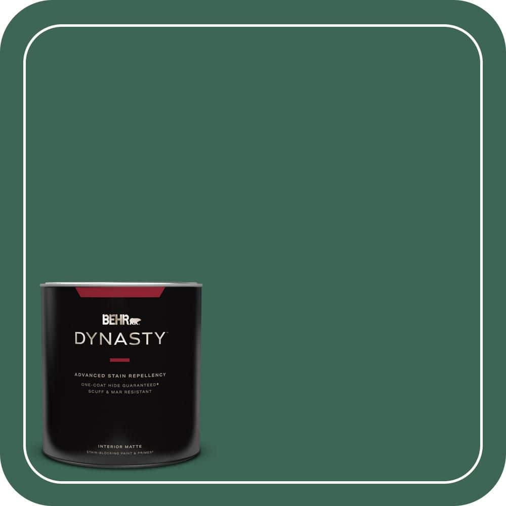 BEHR DYNASTY 1 qt. #480D-7 Isle of Pines Matte Interior Stain-Blocking Paint and Primer