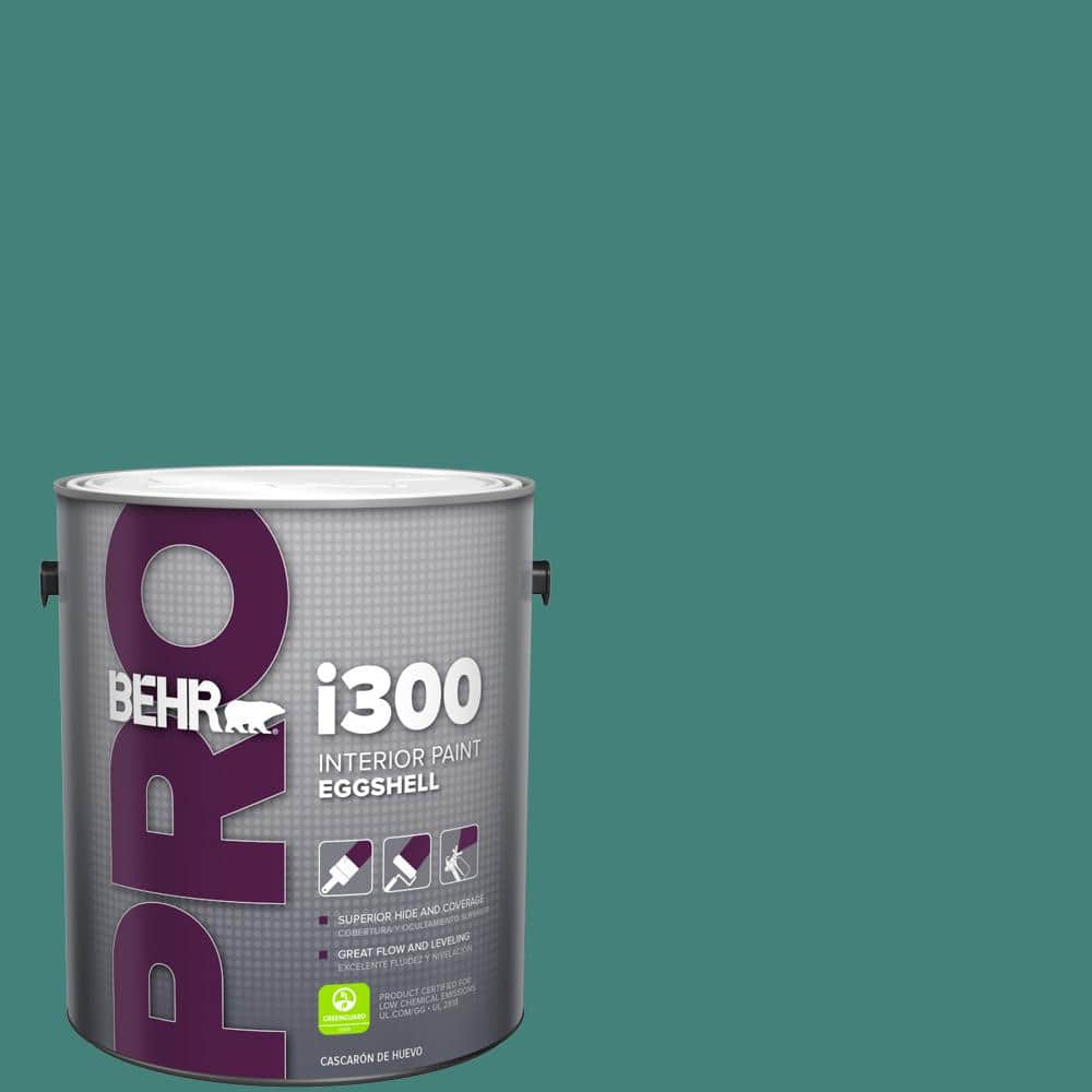 BEHR PRO 1 gal. #M450-6 Bubble Turquoise Eggshell Interior Paint