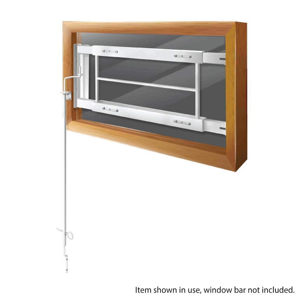 Mr. Goodbar 42 in. White Keyless Quick Release System for Security Bars (2)