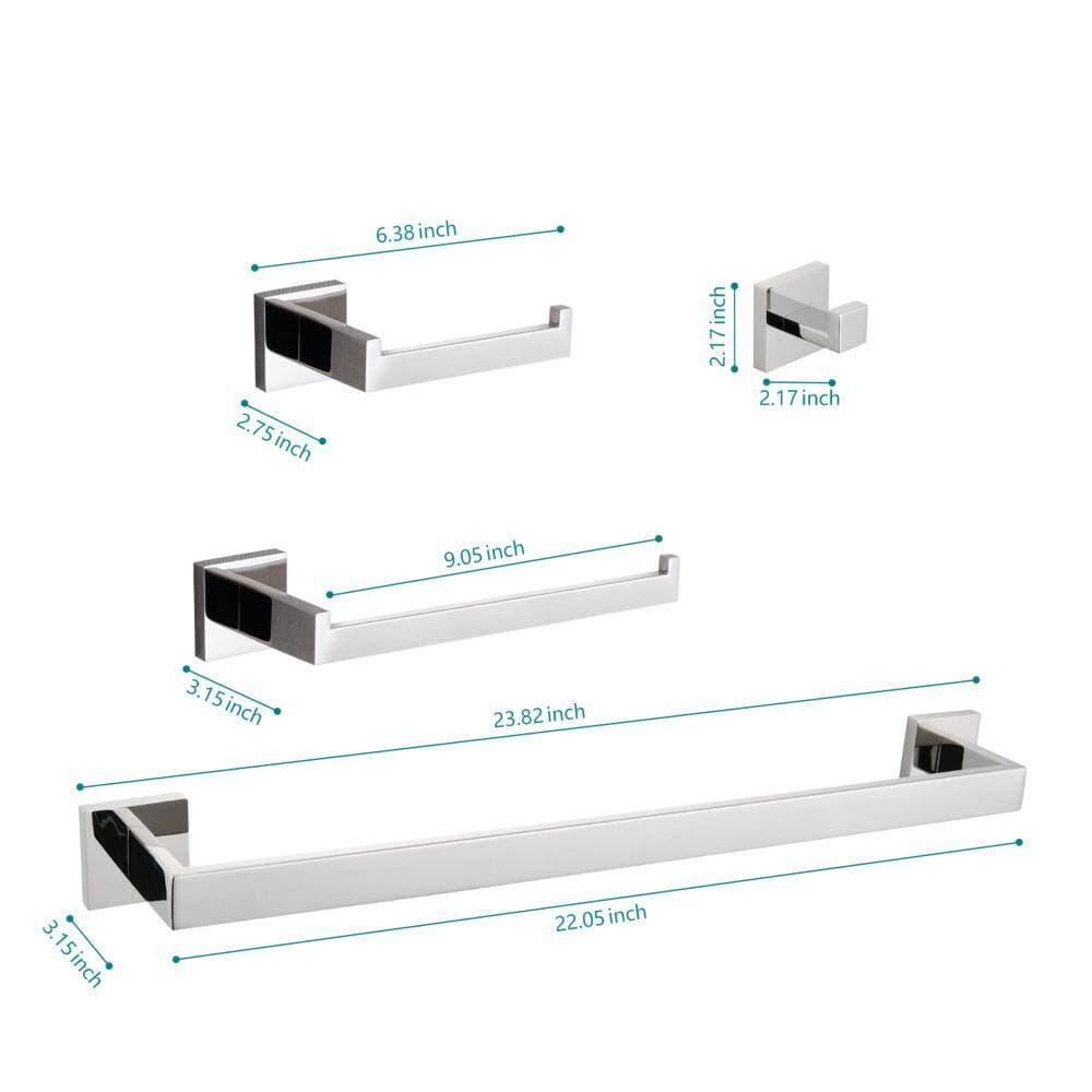 Miscool Avex 4-Piece Bath Hardware Set (2)