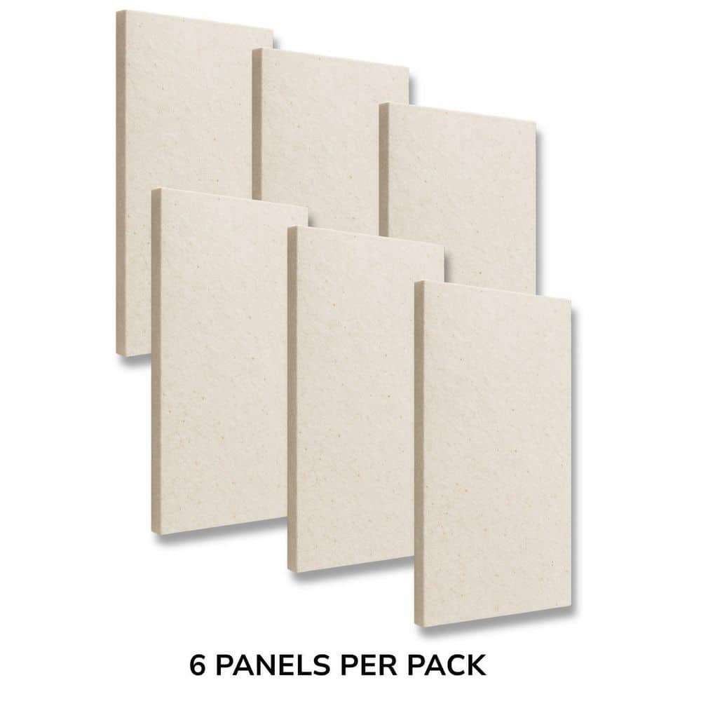 Havelock Wool Acoustic Sound Panels 2 in. x 24 in. x 48 in. Natural Beige Tan Wool Fiber Sound Absorbing Panel (6-Pack) (2)