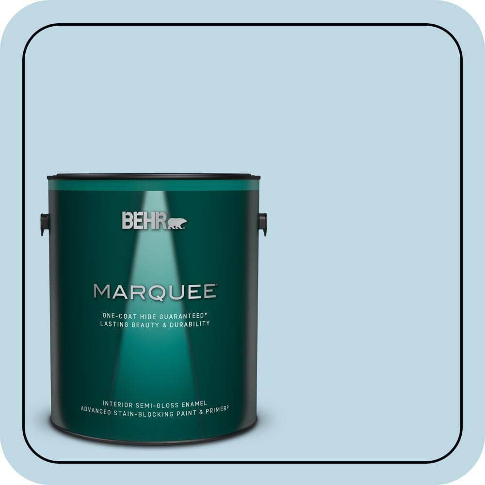 BEHR MARQUEE 1 gal. #M500-1 Tinted Ice Semi-Gloss Enamel Interior Paint & Primer