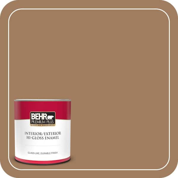 BEHR PREMIUM PLUS 1 qt. #MQ2-11 Outdoor Land Hi-Gloss Enamel Interior/Exterior Paint & Primer (2)