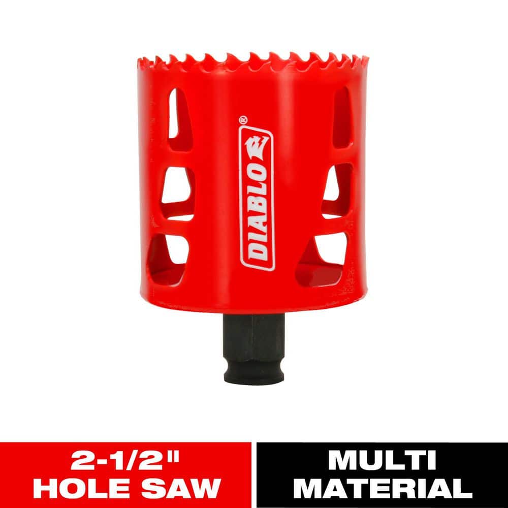 DIABLO 2-1/2 in. Bi-Metal Hole Saw with 2-3/8 in. Cutting Depth