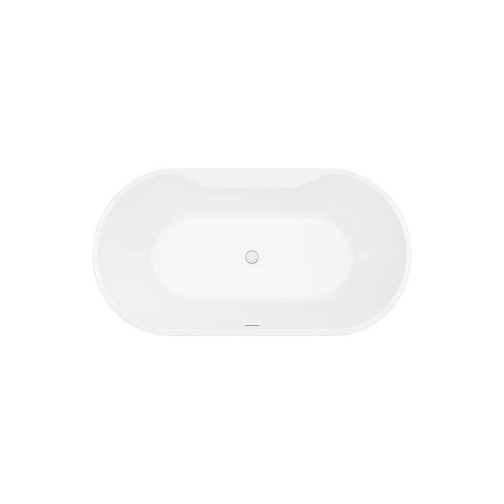 A&E Sorel 62 in. x 32 in. Soaking Bathtub with Faucet in Matte Black (3)