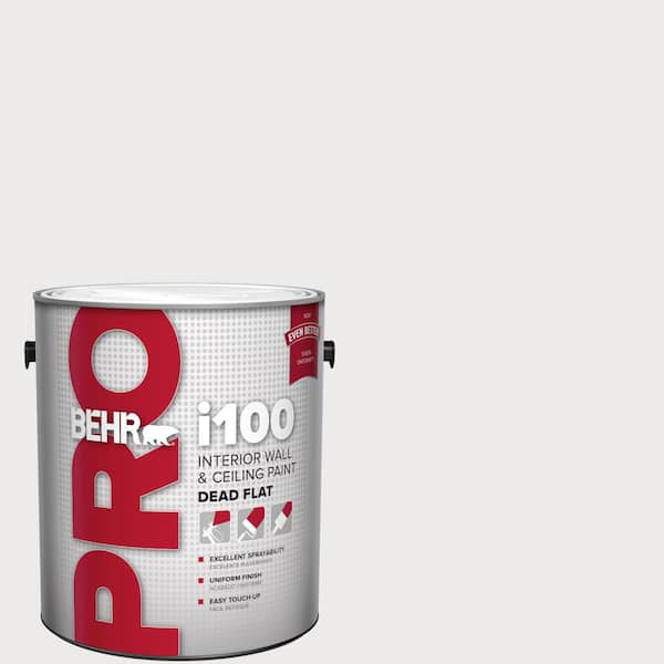 BEHR PRO 1 gal. #640E-1 Silver Chalice Dead Flat Interior Paint (2)