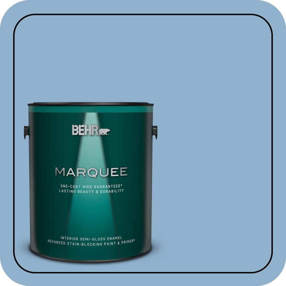 BEHR MARQUEE 1 gal. #M510-3 Sailors Knot One-Coat Hide Semi-Gloss Enamel Interior Paint & Primer (1)