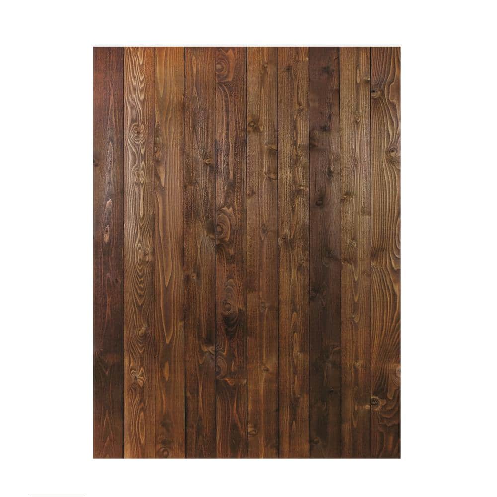Alta Forest Products 5/8 in. x 7-1/2 in. x 6 ft. Prefinished Brown Douglas Fir Flat-Top Wood Fence Picket (3)