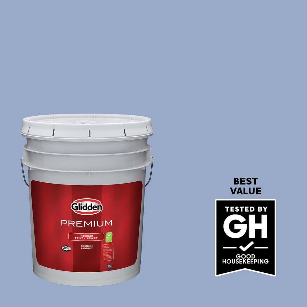 Glidden Premium 5 gal. PPG1166-4 Fresh Violet Eggshell Interior Latex Paint
