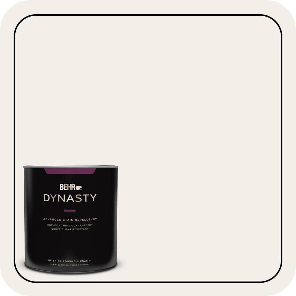 BEHR DYNASTY 1 qt. #T11-13 Fuji Snow Eggshell Enamel Interior Stain-Blocking Paint & Primer