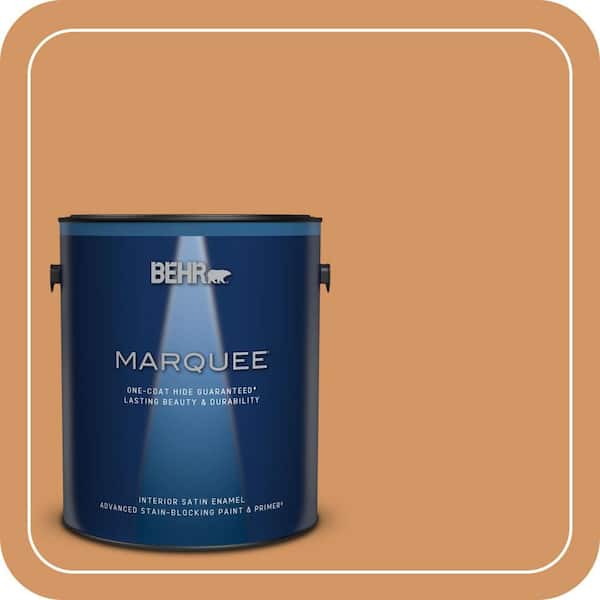 BEHR PREMIUM PLUS #280D-5 Glazed Pecan Flat Interior/Exterior Paint & Primer Color Sample (2)