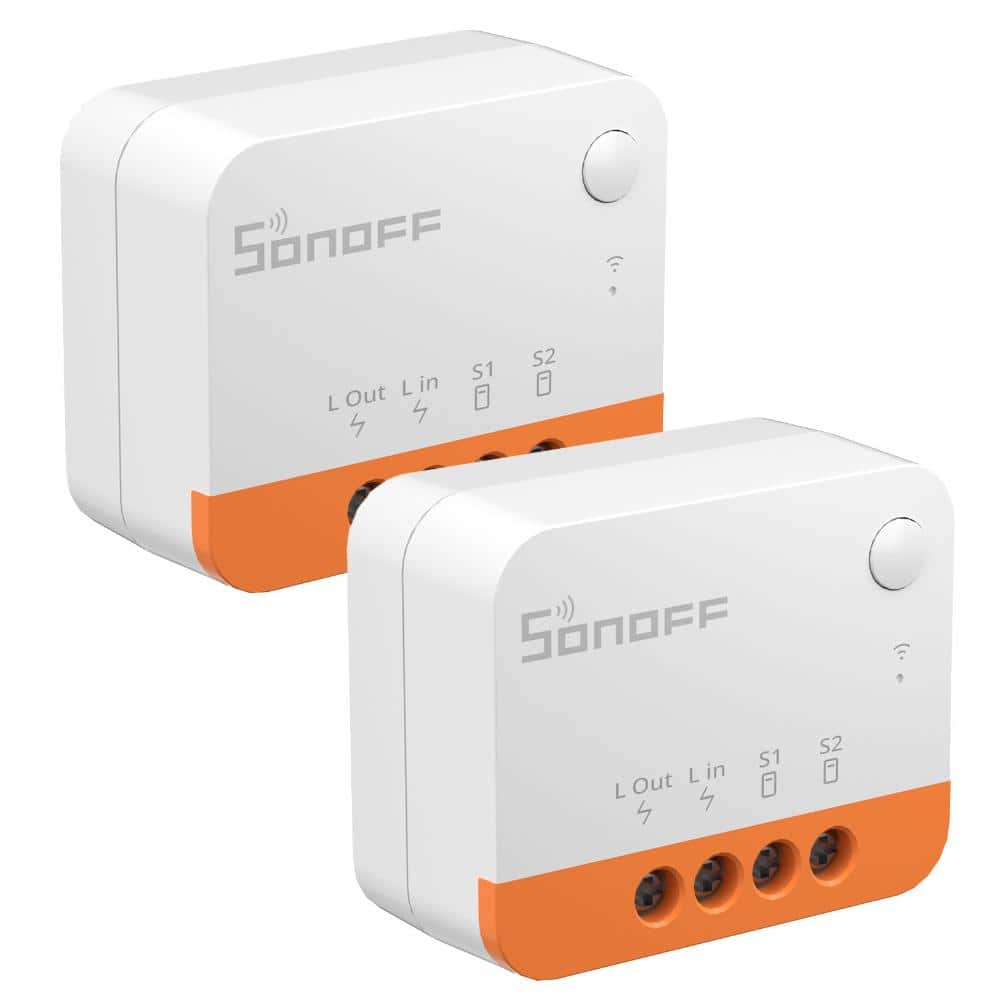 SONOFF ZBMINI Extreme Zigbee Smart Switch No Neutral Wire Needed Works with Home Assistant Smart Home Systems 2Packs