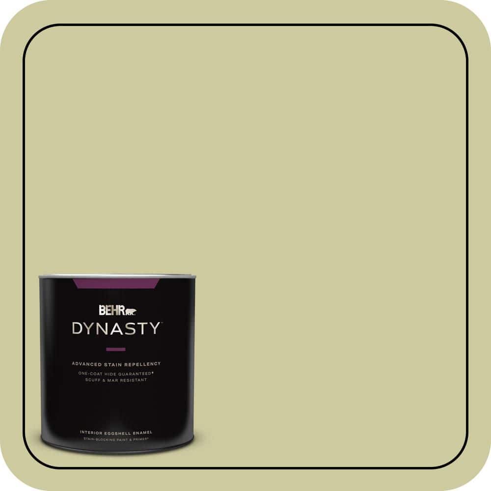 BEHR DYNASTY 1 qt. #MQ4-41 Anjou Pear One-Coat Hide Eggshell Enamel Interior Stain-Blocking Paint and Primer
