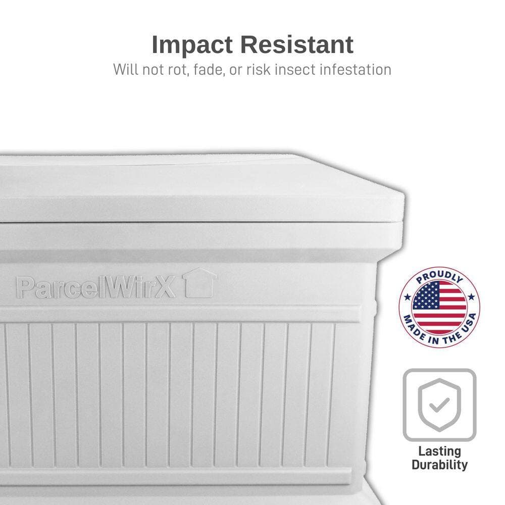 RTS Home Accents ParcelWirx Slate Gray Horizontal Package Delivery Box (2)