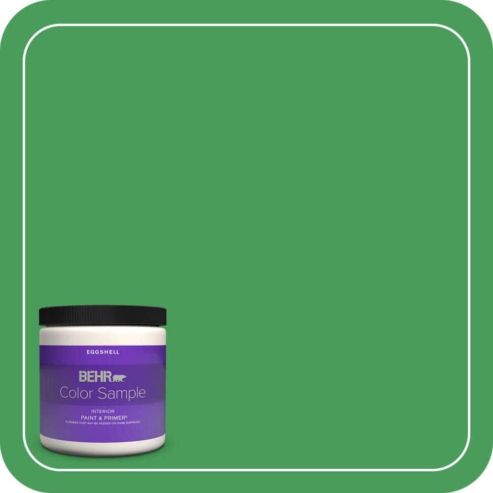 BEHR PREMIUM PLUS #P400-6 Clover Patch Interior/Exterior Paint & Primer Color Sample (1)