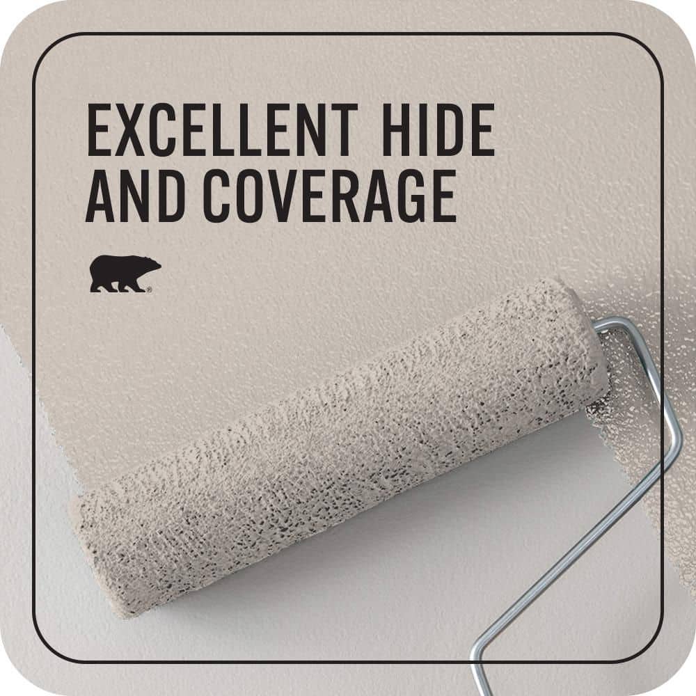BEHR PREMIUM PLUS 1 qt. #PWN-71 Smoked Umber Flat EcoMix Plant-Based Interior Paint & Primer (2)