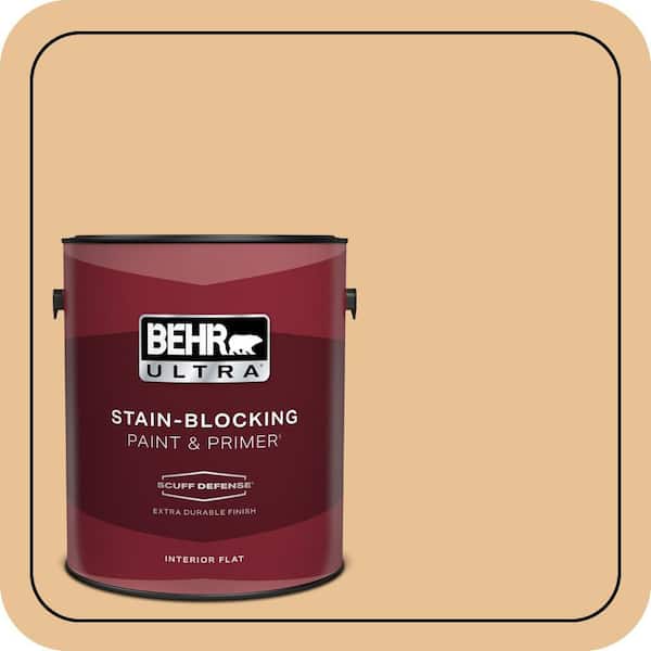 BEHR PREMIUM PLUS #M250-3 Apple Turnover Flat Interior/Exterior Paint & Primer Color Sample (3)
