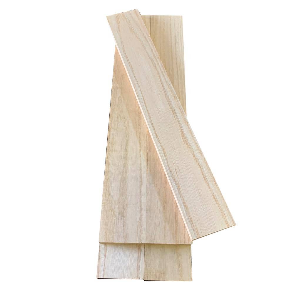 Swaner Hardwood 1/2 in. x 3 in. x 3 ft. Oak S4S Hobby Board (5-Pack) (1)